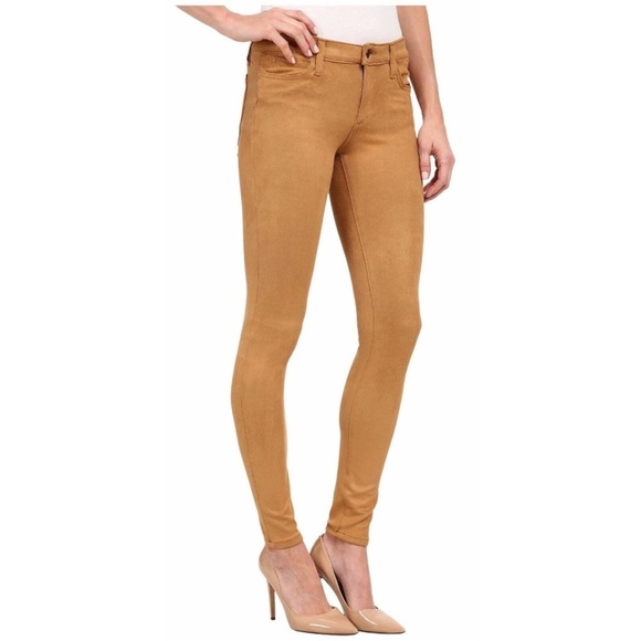 Joe's Jeans • NWT The Icon Skinny Flawless Mid Rise Suede Pant Camel - Picture 1 of 11
